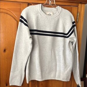 Old Navy Gray and Black Crewneck Sweater